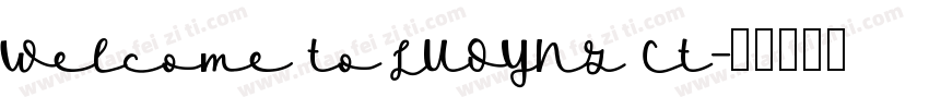 Welcome to LUOYNG Ct字体转换